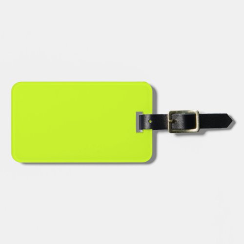 Lime yellow  solid color  Luggage Tag