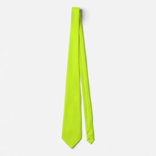  Lime yellow  solid color  Neck Tie