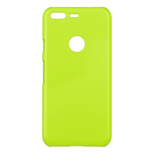 Lime yellow solid color uncommon google pixel case