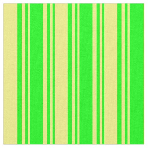 Lime & Yellow Stripes Fabric