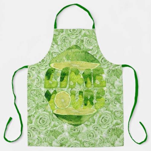 Lime Yours Apron Large