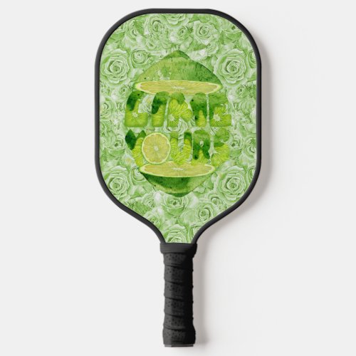 Lime Yours Pickleball Paddle Black Handle