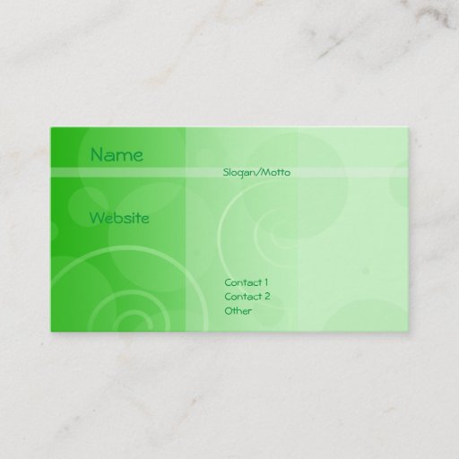 Customizable Limelight Business Card Templates