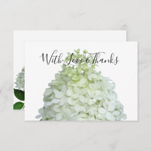 Limelight Hydrangea Blank Floral Thank You Cards