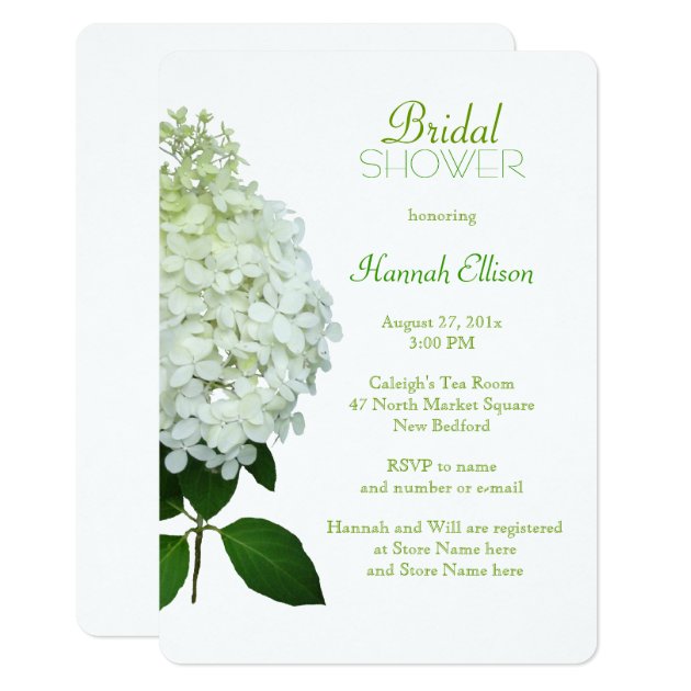 Limelight Hydrangea Bridal / Wedding Shower Invitation