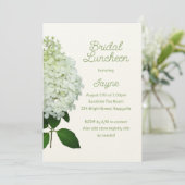 Limelight Hydrangea Bridal / Wedding Shower Invitation (Standing Front)