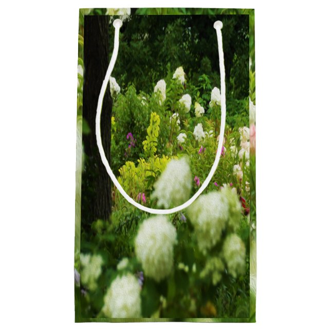 Limelight Hydrangeas in My Rubio Garden Small Gift Bag (Front)