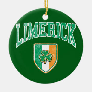 LIMERICK Ireland Ceramic Ornament