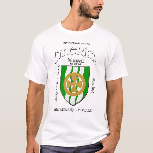 Limerick Ireland Crest T_Shirt