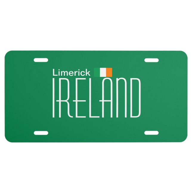 Limerick, Ireland License Plate (Front)