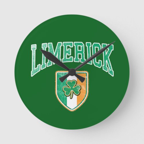 LIMERICK Ireland Round Clock