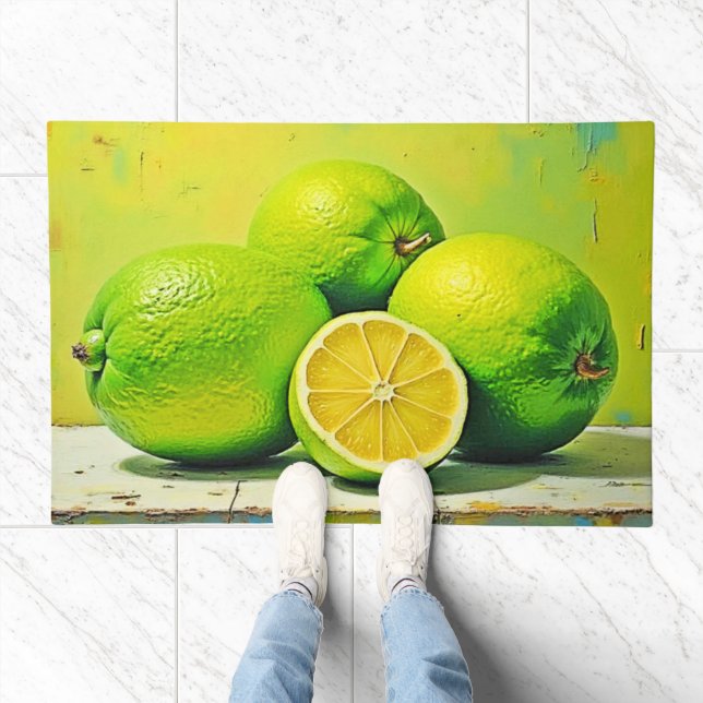 Limes' Bright Summer Pop Design Doormat (Indoor)
