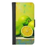 Limes&#39; Bright Summer Pop Design iPhone 8/7 Wallet Case