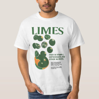 Limes Graphic Tee, Vegetables Shirt, Fruit Shirt