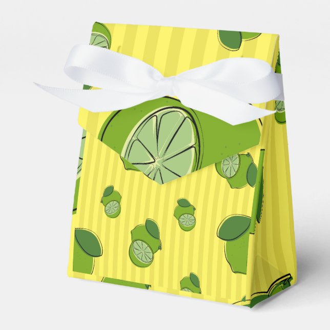 Limes Illustration Favor Boxes (Front Side)