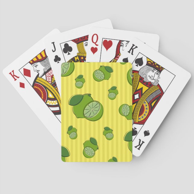 Limes Illustration Poker Cards (Back)
