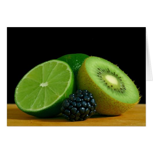 Limes Kiwis Berry Berries Cards (Front Horizontal)