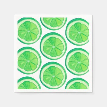 Limes - Paper Napkins by marainey1 at Zazzle