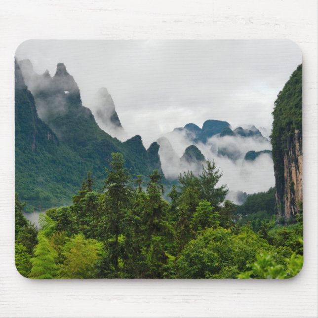 Limestone Hills | Yangshuo, Guangxi, China Mouse Pad (Front)