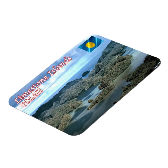 Limestone Island - Palau - Magnet (Left Side)