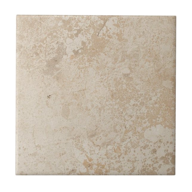 Limestone simple rustic print  ceramic tile (Front)