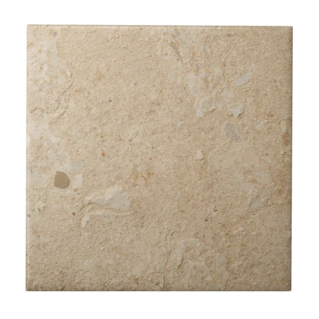 Limestone simple rustic print  ceramic tile (Front)
