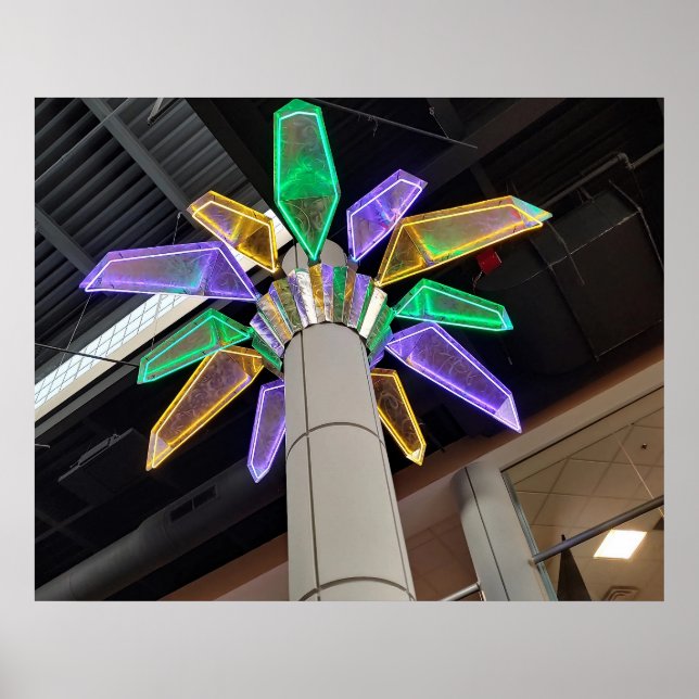 Liminal Space of Neon Dream Palms Ken Gage Photo Poster (Front)