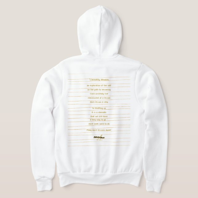 Liminality Full Zip Hoodie by Poet Adiela Akoo (Laydown Back)