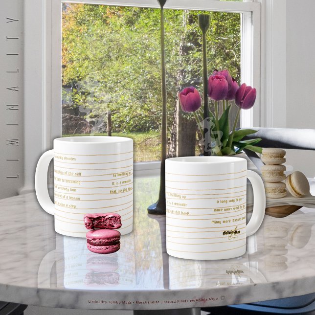 Liminality Jumbo Mug by Poet Adiela Akoo (Liminality Jumbo Mugs designed by Poet Adiela Akoo. Browse my store for fab finds & great gift ideas)