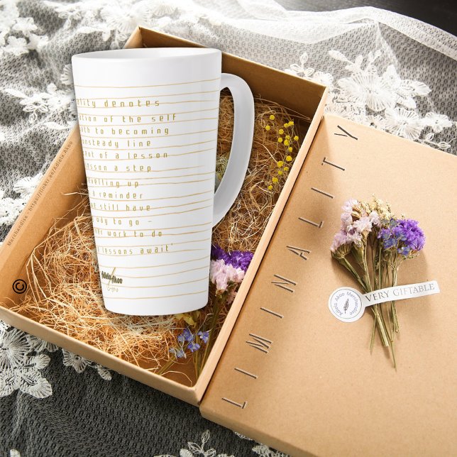 Liminality Large Latte Mug by Poet Adiela Akoo (Liminality Latte Mug designd by Poet Adiela Akoo. Love it? GET it! Browse my store 4 more fab finds!)