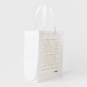 Liminality Reusable Grocery Bag by Adiela Akoo