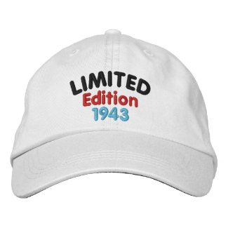 Limited Edition 1943 or Birth Year,  Choose Color