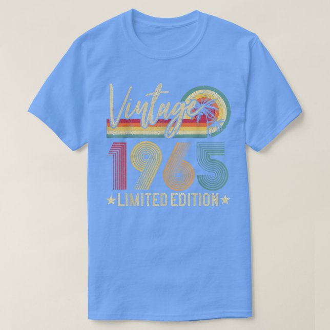 Limited Edition 1965 57th Birthday Gift 57 Years O T-Shirt (Design Front)