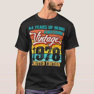 Limited Edition 1978 44 years old Funny 44th cute T-Shirt