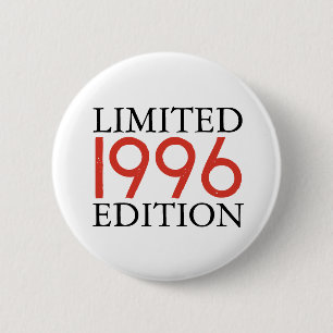 Limited Edition 1996 Personalized 30th Birthday Button