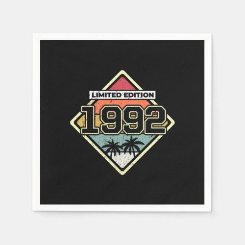 Limited Edition 30th Birthday Gift Vintage 1992 Napkins