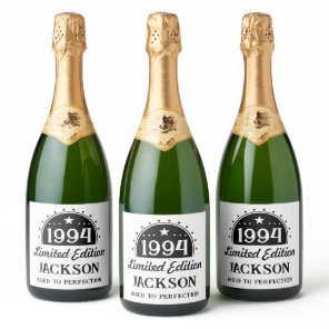 Limited Edition 30th Birthday  Sparkling Wine Label