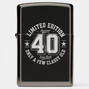 Limited Edition 40th Birthday Awesome Since Birth Zippo Lighter