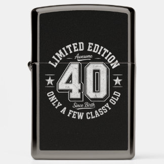 Limited Edition 40th Birthday Awesome Since Birth  Zippo Lighter