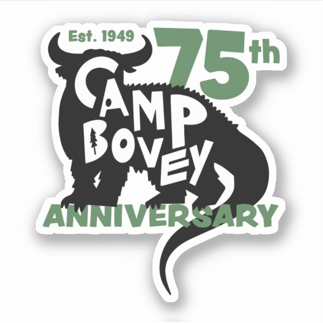 Limited Edition 75th Anniversary Vinyl Sticker (Front)