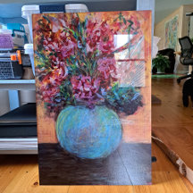 Limited Edition Acrylic Print Contemporary Floral