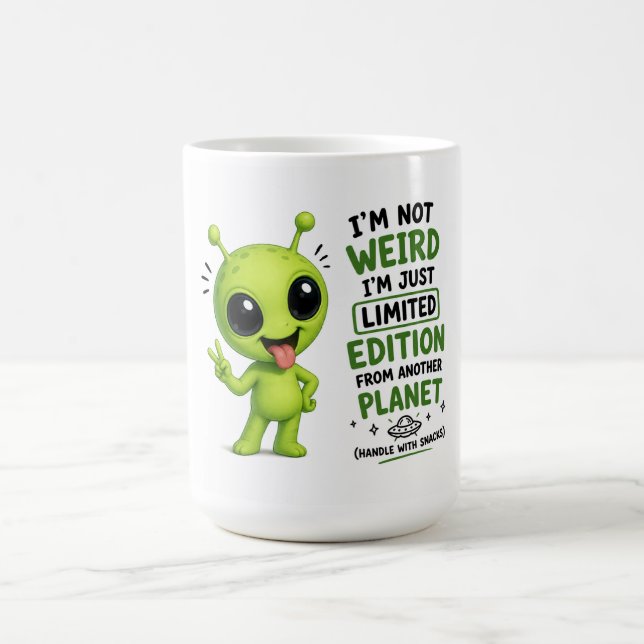 Limited Edition Alien Design Coffee Mug (Center)