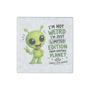Limited Edition Alien Design Stone Magnet