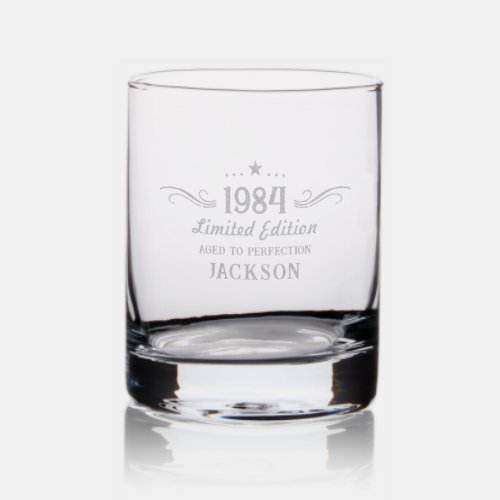 Limited Edition Birthday Etched Glassware