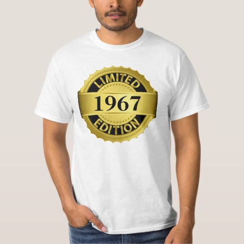 Limited Edition Birthday Year Personalized T_Shirt
