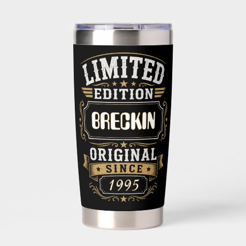 Limited Edition BRECKIN Personalized Vintage Insulated Tumbler