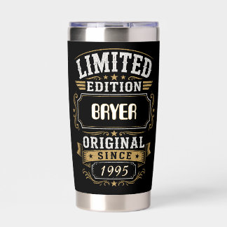 Limited Edition BRYER Personalized Vintage Insulated Tumbler