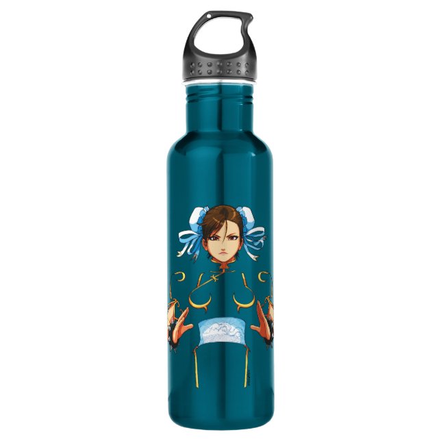 Limited Edition - Chun Li Stainless Steel Water Bottle (Front)