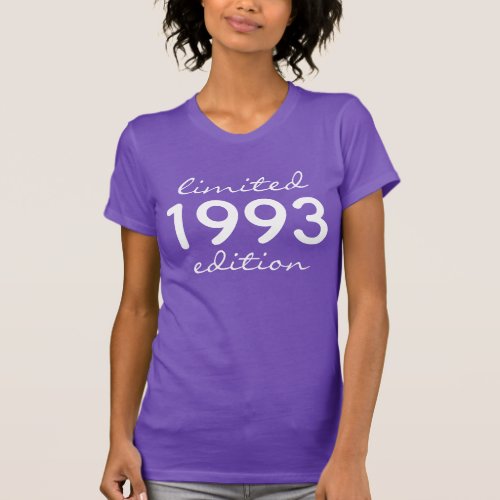 Limited Edition Custom Age Birthday Party T_Shirt