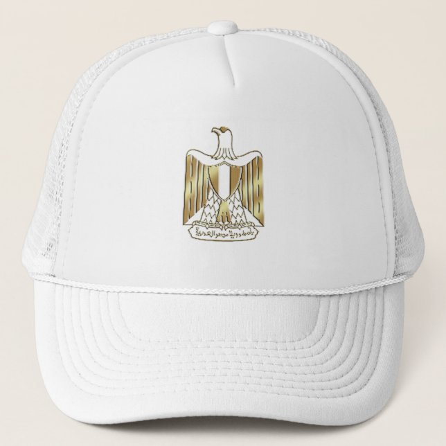 Limited Edition Egypt Golden Eagle crest Trucker Hat (Front)